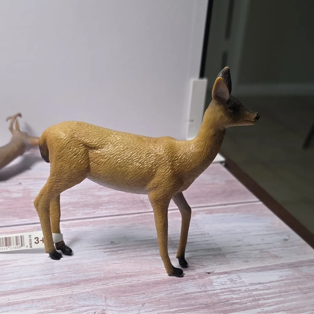 Terra by Battat Deer Figurines Lot of 3 Plastic Figurine Set